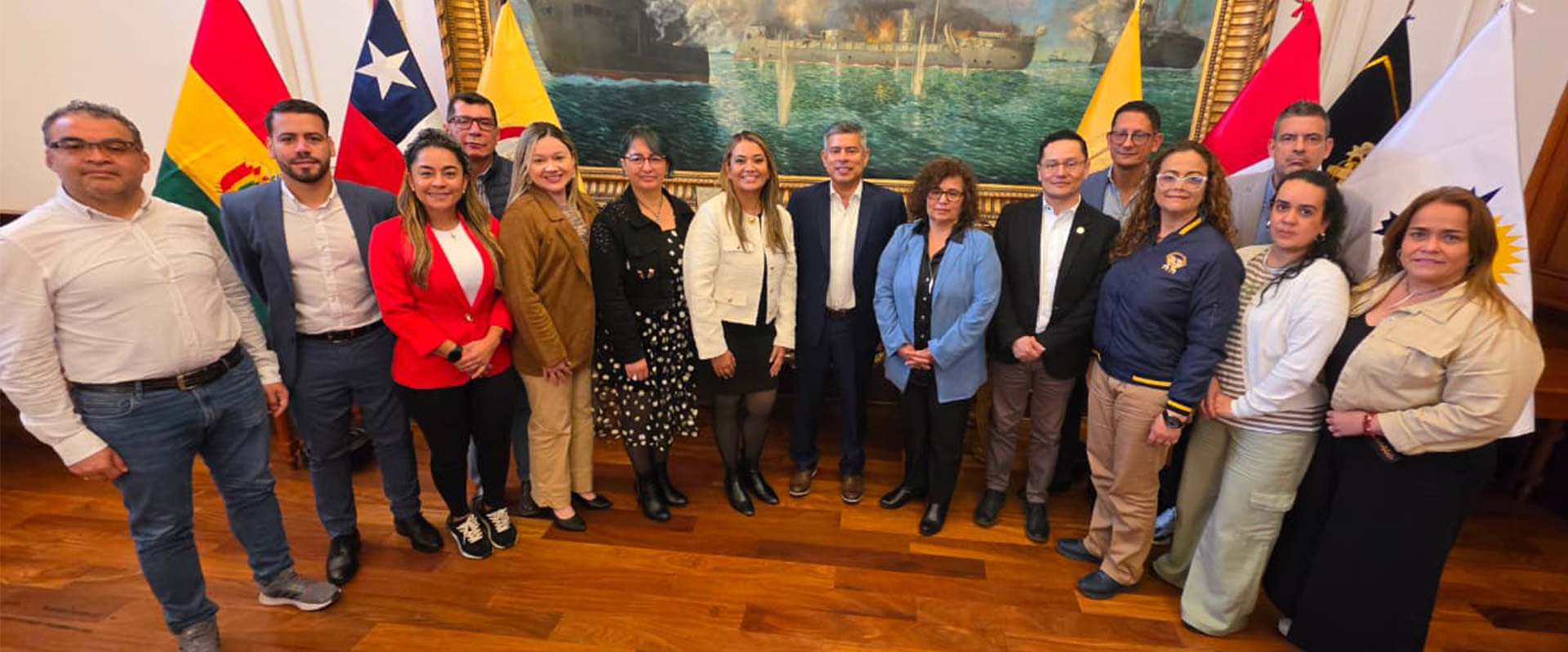 Delegación de la Red durante la Misión Internacional a Perú