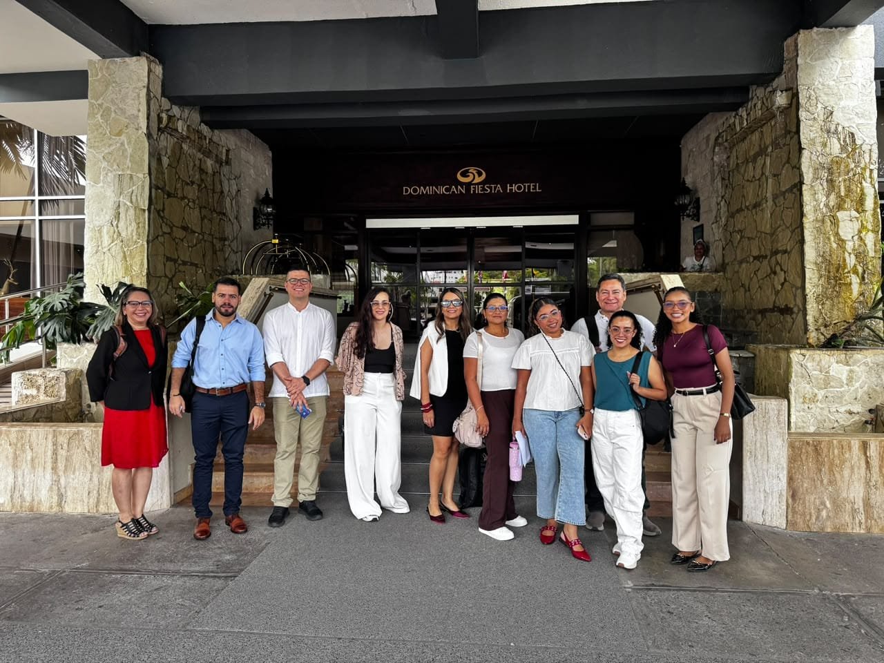 Delegación colombiana en el hotel Dominican Fiesta, en Santo Domingo